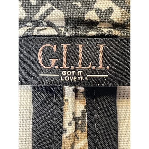 GILI Blazer Womens 14 Snake Print Tan Black Single Button Stretch Jacket Modern - Picture 6 of 10